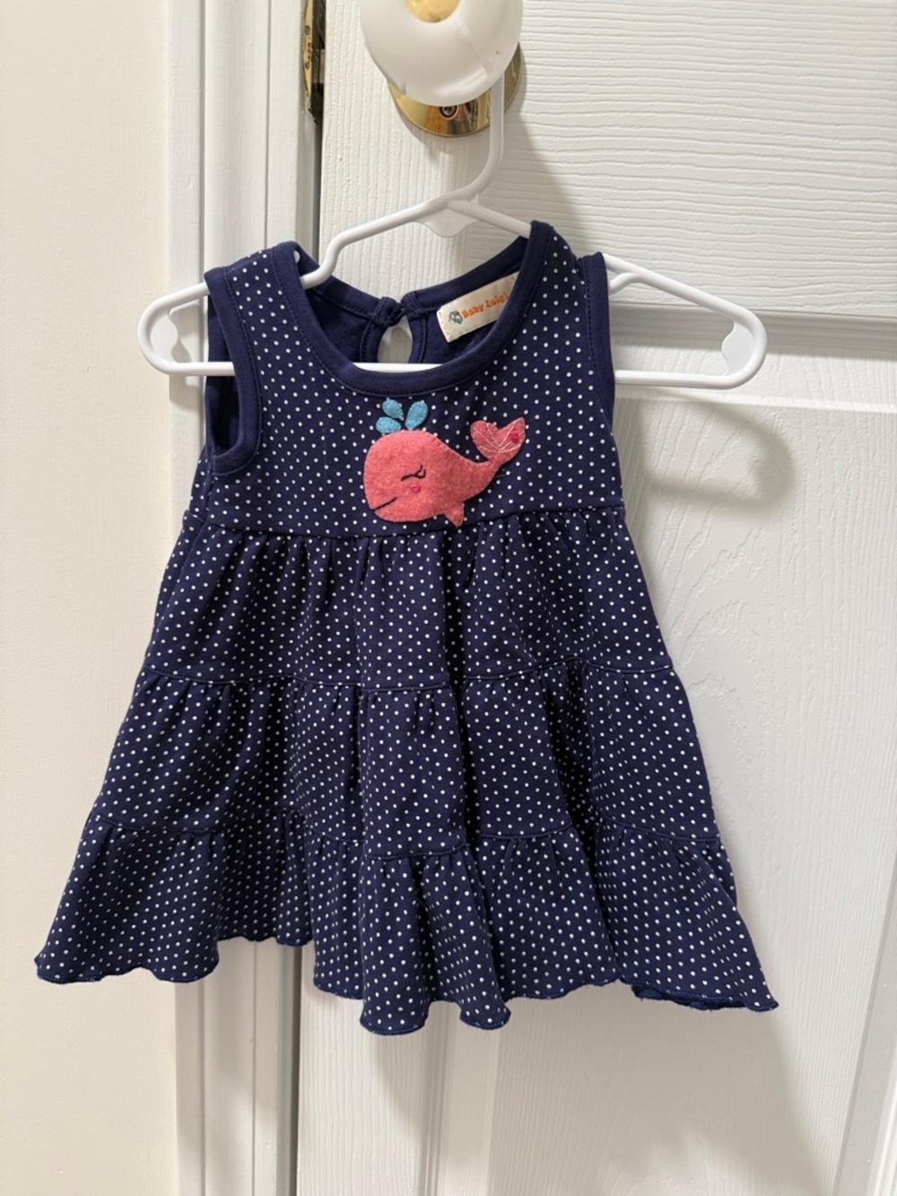 Baby Luigi cotton whale dress